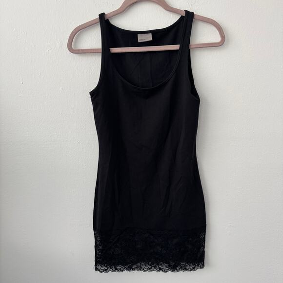 Vero Moda Maxi My Lace Long Tank in Black - Picture 3 of 11